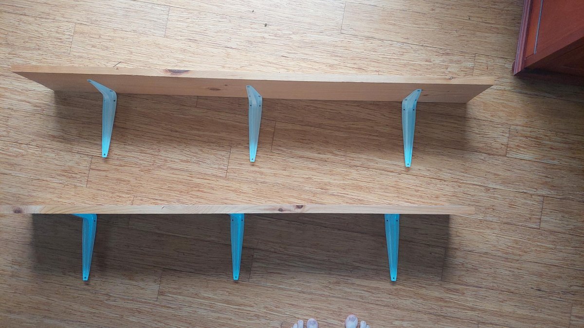 Wooden Bracket Utility Shelves