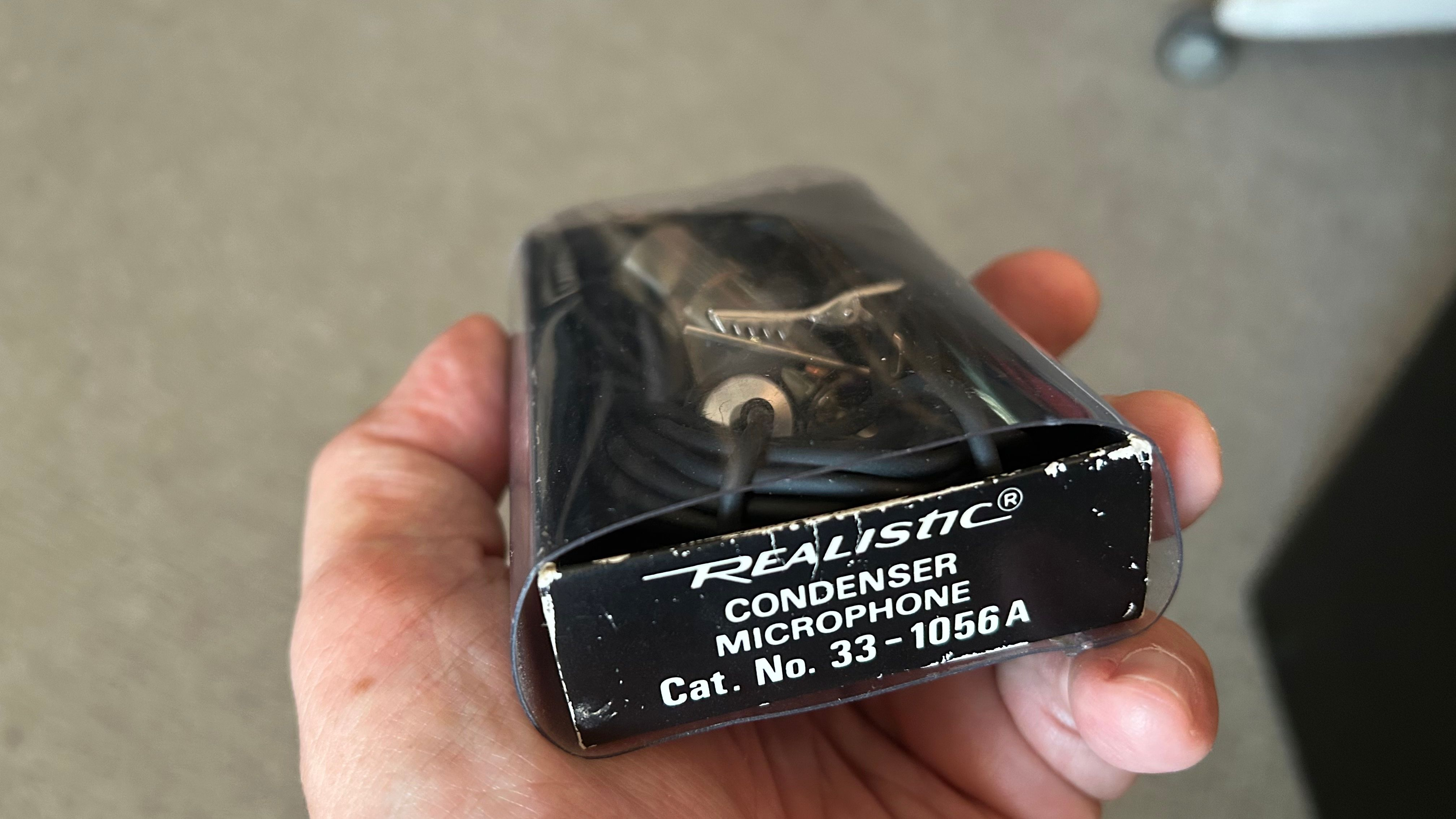 Radio Shack Condenser electret lapel mic